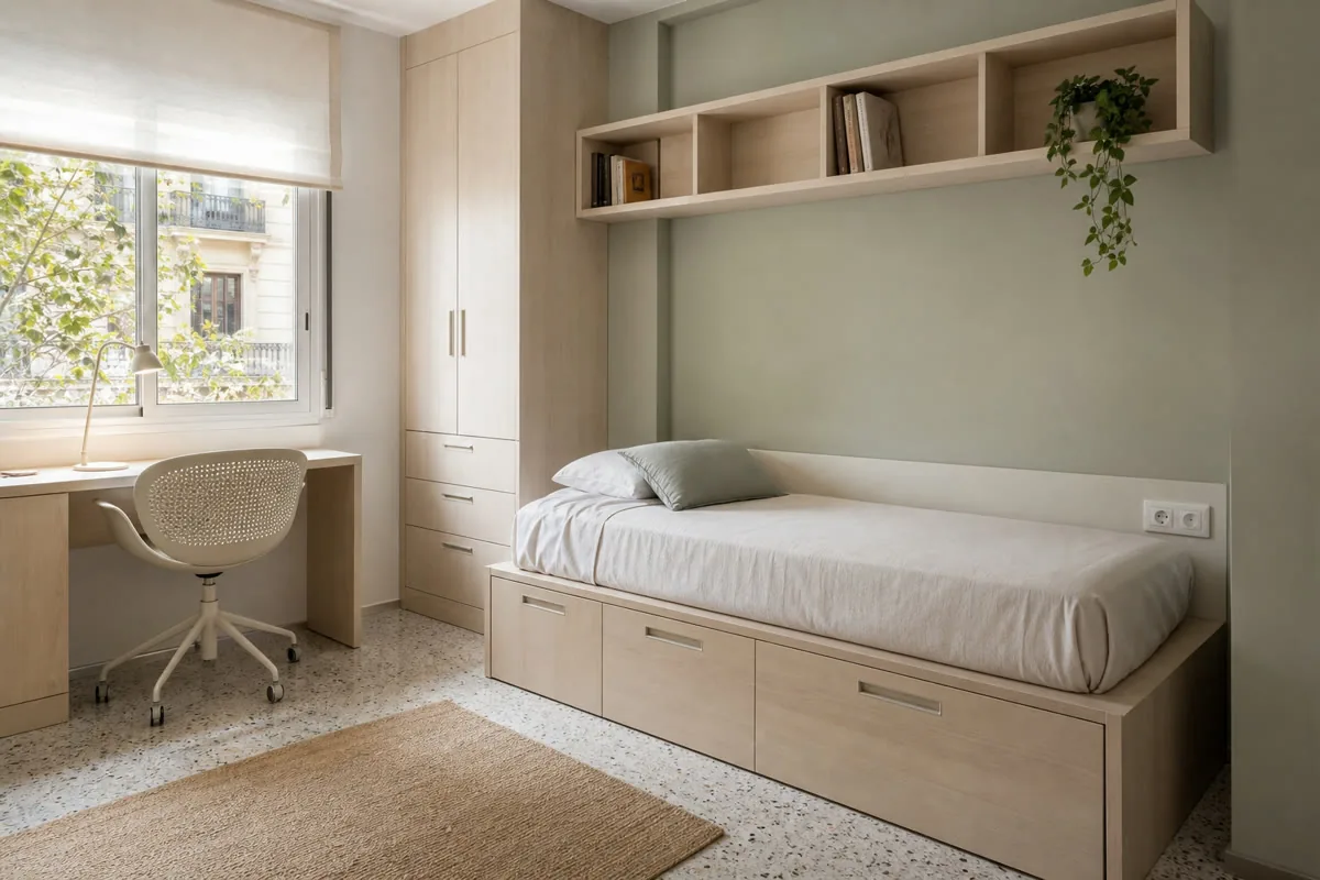 Visualización orientativa de muebles de dormitorio a medida en Orihuela Costa